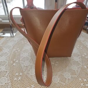 J.McLAUGHLIN Crawford Leather Bucket Bag Used